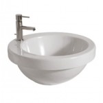 Кръгла Мивка за Вграждане Над Плот Ø50см. VANITY BASINS